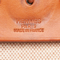 Hermès Herbag 31 in Tela in Bianco