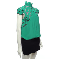 Hoss Intropia Green dress with black skirt part