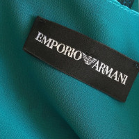 Armani Robe en soie turquoise