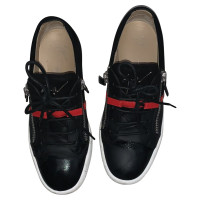 Giuseppe Zanotti Sneakers aus Leder in Schwarz