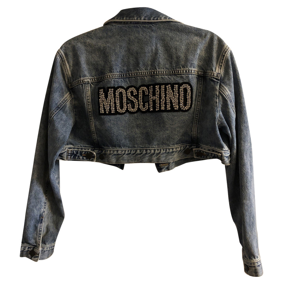 Moschino Jacket/Coat Jeans fabric in Blue