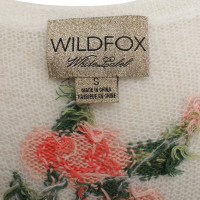 Wildfox Strickpullover mit Rosenmuster