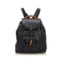 Gucci Bamboo Backpack en Cuir en Noir