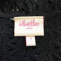 Whistles Black fine knit cardigan