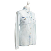 7 For All Mankind Jeans blouse in light blue