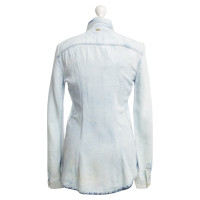 7 For All Mankind Jean blouse en bleu pâle