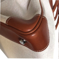 Hermès Birkin Bag 35 Leer in Bruin