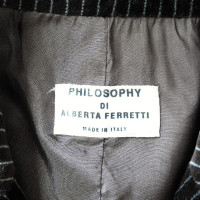 Philosophy Di Alberta Ferretti Samtblazer in Braun