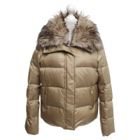 Michael Kors Gold down jacket with faux fur