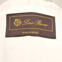 Loro Piana Jacke/Mantel aus Baumwolle in Beige