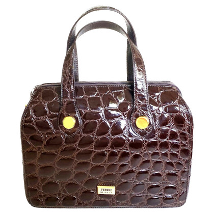 Gianfranco Ferré Handbag Leather in Brown