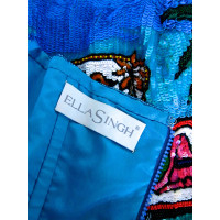 Ella Singh Sequined silk bustier top