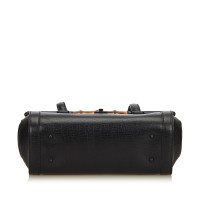 Gucci Bamboo Bullet Bag Leer in Zwart