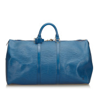 Louis Vuitton Keepall 50 aus Leder in Blau