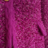 Chanel Bouclé jacket in pink / gold