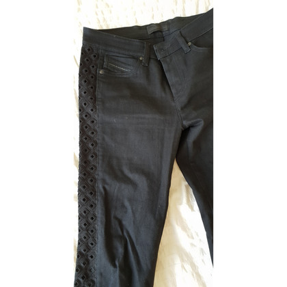 Diesel Black Gold Skinny Jeans with broderie anglaise