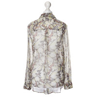 Equipment Silk blouse with pattern