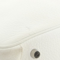 Hermès Lindy 30 aus Leder in Weiß