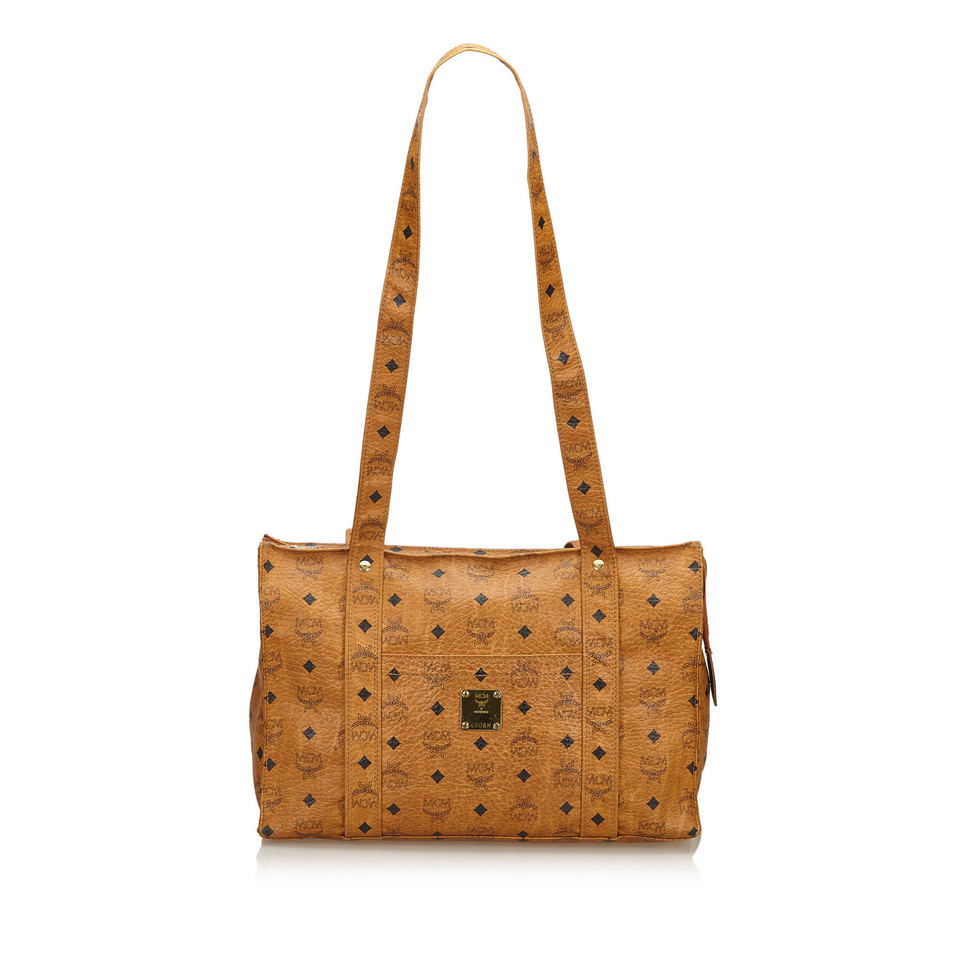 Mcm Schultertasche mit Logo-Muster