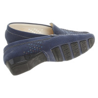 Baldinini Slippers/Ballerinas Leather in Blue