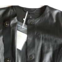 Sport Max Leather coat in black