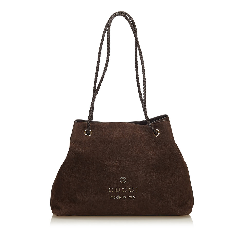 Gucci Borsa a spalla in pelle scamosciata