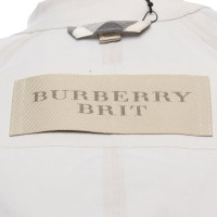 Burberry Giacca/Cappotto in Cotone in Beige