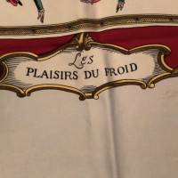 Hermès Sciarpa di seta "Plaisirs du Froid"