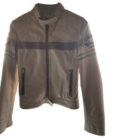 Blauer Usa Jacke/Mantel aus Leder in Nude