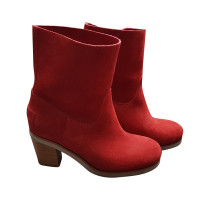 Shabbies Amsterdam Ankle boots in red