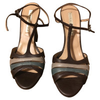 Pura Lopez Sandals Leather in Brown