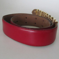 Moschino Rood logo riem