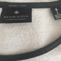 Maison Scotch Top in wit / zwart