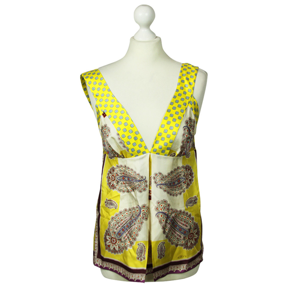 Etro Silk top with pattern