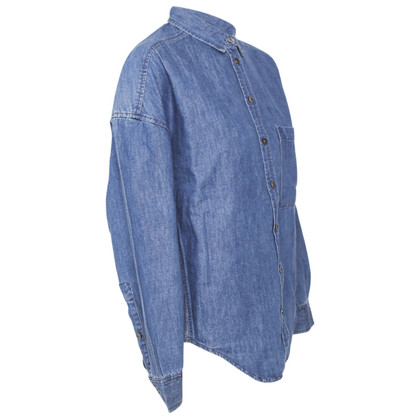 Closed Jeansblouse in blauw