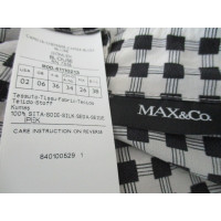 Max & Co Blouse en soie en noir / blanc
