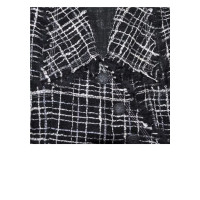 Chanel Bouclé coat in black / white