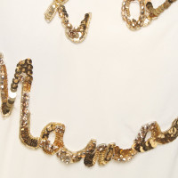Dolce & Gabbana Oberteil aus Seide in Creme