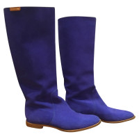 Sergio Rossi Boots Suede in Blue