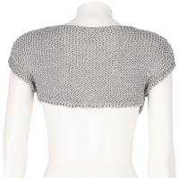 Alberta Ferretti Zilverkleurige crop top