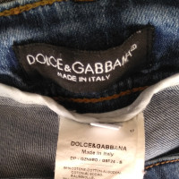 Dolce & Gabbana Short en jean dans le look usé