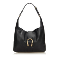 Gucci Dionysus Shoulder Bag Leer in Zwart