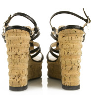 Chanel Sandaletten mit Keilabsatz