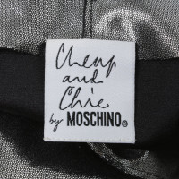 Moschino Cheap And Chic Silberfarbenes Bleistiftkleid