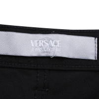 Versace pantaloni elastici in nero