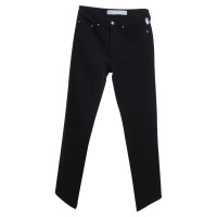 Versace pantaloni elastici in nero