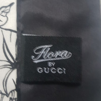 Gucci Foulard en soie en noir et blanc