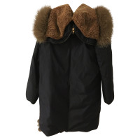 Closed Down parka with fur trim