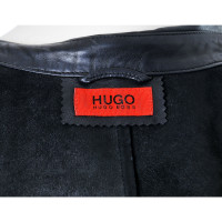 Hugo Boss Veste en cuir noir