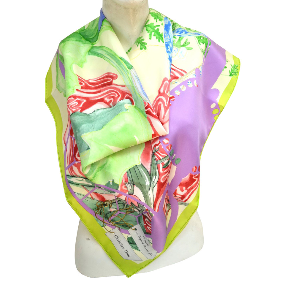 Christian Dior Silk scarf with pattern